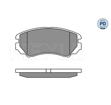Sada brzdových destiček, kotoučová brzda Meyle 025 238 9116/PD
