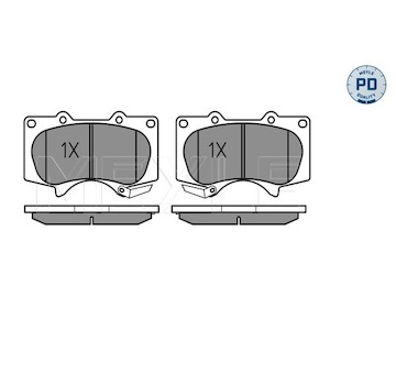 Sada brzdových destiček, kotoučová brzda Meyle 025 240 2417/PD