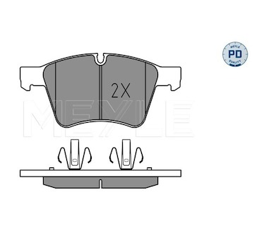 Sada brzdových destiček, kotoučová brzda Meyle 025 241 5120/PD
