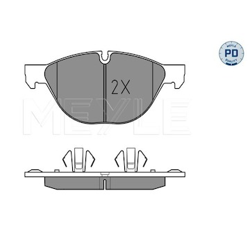 Sada brzdových destiček, kotoučová brzda Meyle 025 241 7219/PD