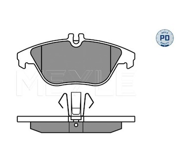 Sada brzdových destiček, kotoučová brzda Meyle 025 242 5317/PD
