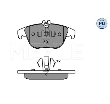Sada brzdových destiček, kotoučová brzda Meyle 025 242 5418/PD