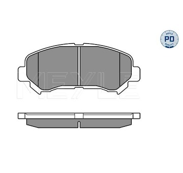 Sada brzdových destiček, kotoučová brzda Meyle 025 246 3217/PD