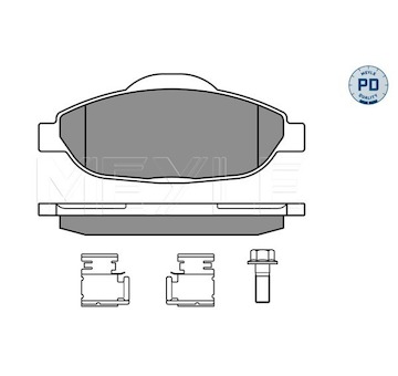 Sada brzdových destiček, kotoučová brzda Meyle 025 246 6017/PD