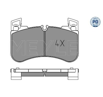 Sada brzdových destiček, kotoučová brzda Meyle 025 205 8117/PD