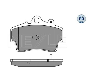 Sada brzdových destiček, kotoučová brzda Meyle 025 219 3715/PD