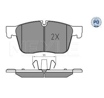 Sada brzdových destiček, kotoučová brzda Meyle 025 223 0218/PD