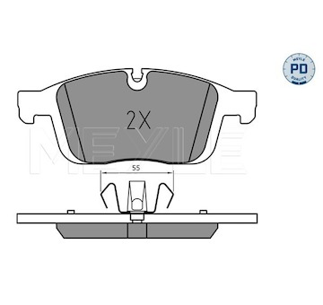 Sada brzdových destiček, kotoučová brzda Meyle 025 223 8619/PD