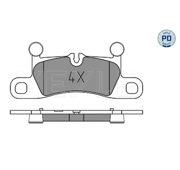 Sada brzdových destiček, kotoučová brzda Meyle 025 251 4316/PD