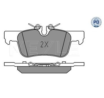 Sada brzdových destiček, kotoučová brzda Meyle 025 253 3116/PD