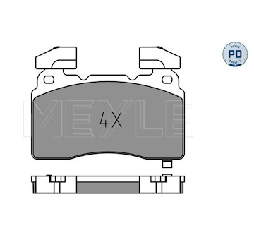 Sada brzdových destiček, kotoučová brzda Meyle 025 259 1516/PD