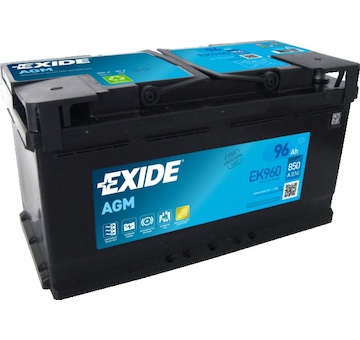 Autobaterie Exide Start-Stop AGM 12V 96Ah 850A EK960