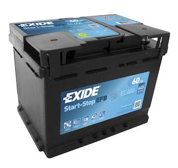 Autobaterie Exide Start_Stop EFB 12V 60Ah 640A EL-600