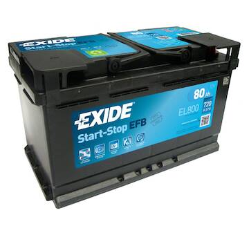 Autobaterie Exide Start_Stop EFB 12V 80Ah 800A EL-800