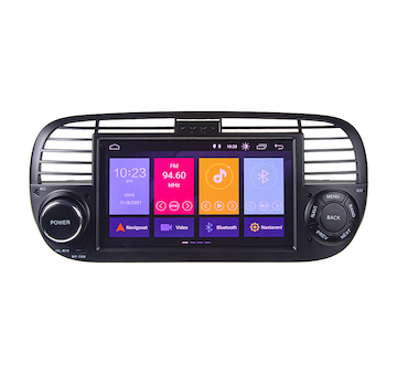 Autorádio pro Fiat 500 s 7 LCD, Android 10.0, WI-FI, GPS, Mirror link, Bluetooth, 2x USB, STM 80812A