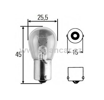 Autožárovka - 24V P15W BA15s