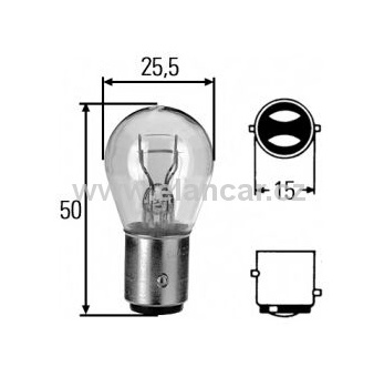 Autožárovka - 24V P20/5W BA15d K25