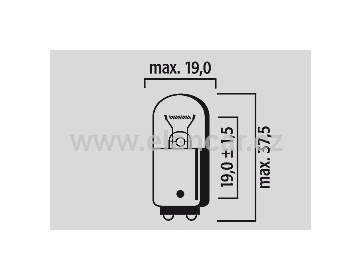 Autožárovka - 24V P20W BA15d K25