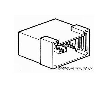 Izolovaný kryt konektoru 6x pin 6,3 samice