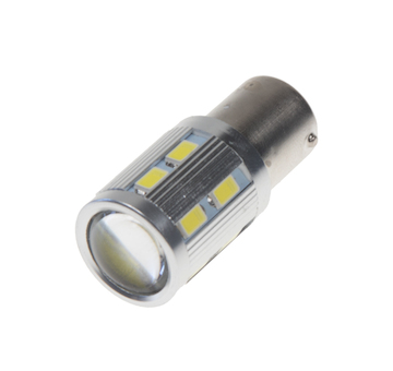 LED BA15s bílá, 12-24V, 16LED/5730SMD, STM 951003, 21W  blistr 2ks