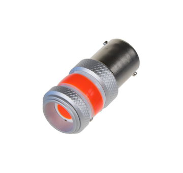 LED BA15s červená, COB 360°, 9-60V, 12W, STM 951012RED