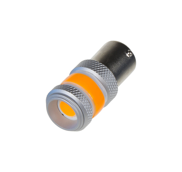 LED BA15s oranžová, COB 360°, 9-60V, 12W, STM 951012ORA