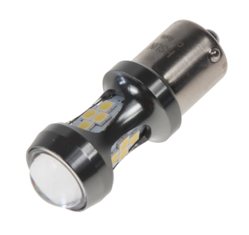 LED BAU15s bílá, 12-24V, 16LED/3030SMD, STM 951203