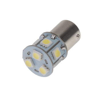 LED BAU15s bílá, 12V, 9LED/3SMD, STM 95126