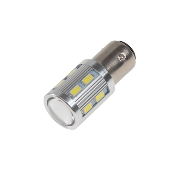 LED BAZ15D bílá, 12SMD + 3W LED 10-30V, STM 95C-BAZ15D-3