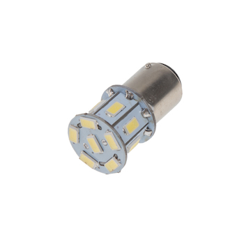 LED BAZ15d (dvouvlákno) bílá, 12V, 13LED/3SMD, STM 95190