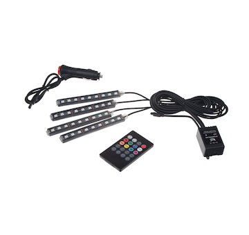 LED podsvětlení vnitřní/vnější RGB 12V, IR, 4 pásky, STM 95RGB-SET02