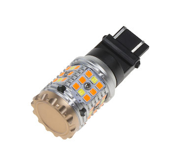 LED T20 (3157) bílá/oranžová, CAN-BUS, 12V, 40LED/3030SMD, STM 95CB276