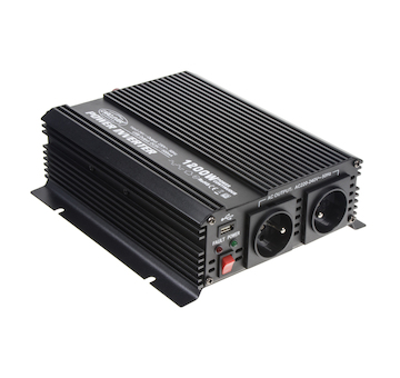 Měnič napětí z 24/230V + USB, 1200W, STM 351224