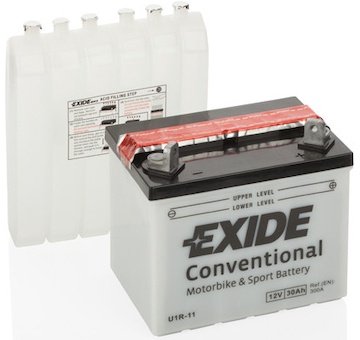 Motobaterie EXIDE Conventional 12V 30Ah 300A U1R11