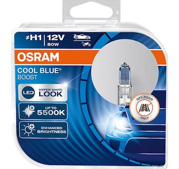 Osram Cool Blue Boost H1 12V 80W 62150CBB-HCB Duo-Box