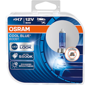 Osram Cool Blue Boost H7 12V 80W 5500K 62210CBB-HCB