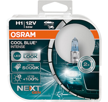 Osram Cool Blue Intense Next Gen H1 12V 55W 64150CBN-HCB Duo-Box