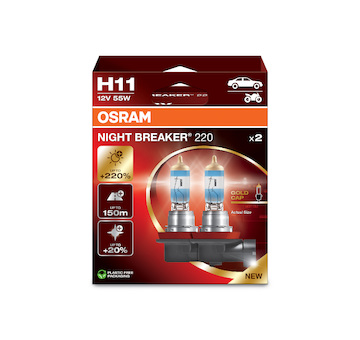 Osram Night Breaker H11 +220% 64211NB220 H11 12V 55W 2kusy