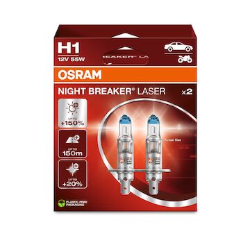 Osram Night Breaker Laser +150% 64150NL-2HB H1 P14,5s 12V 55W