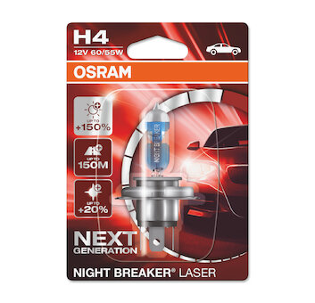 Osram Night Breaker Laser +150% 64193NL-01B H4 12V 55W,