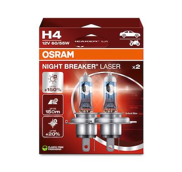 Osram Night Breaker Laser +150% 64193NL-2HB H4 12V 55W