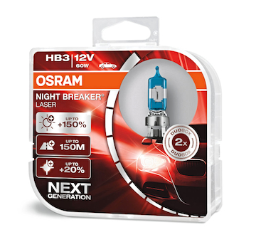 Osram Night Breaker Laser 9005NL-HCB +150% HB3 12V P20d