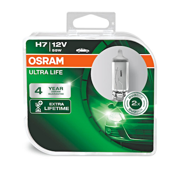 Osram Ultra Life H7 12V 55W PX26d 64210ULT-HCB 2ks