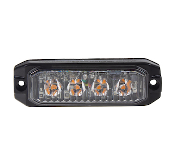 PROFI SLIM výstražné LED světlo vnější, oranžové, 12-24V, ECE R65, STM CH-04