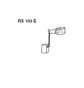 Sada uhlíků alternátoru - Delco 7982543  RC RX103E 2