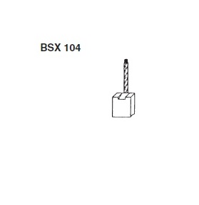 Sada uhlíků startéru - Bosch 2007014054  GE BSX 104(2)