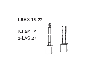 Sada uhlíků startéru - Lucas 271735  GE LASX 15-27