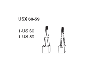 Sada uhlíků startéru - Valeo Ducellier 75238