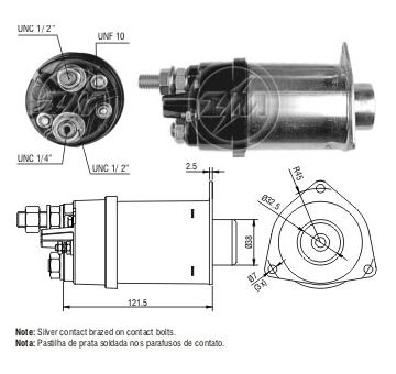 Spínač startéru Delco 10478814