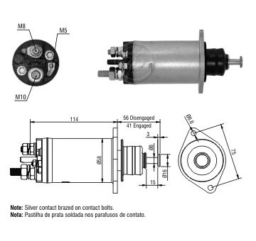 Spínač startéru Delco 10518782